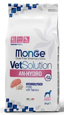 Monge VetSolution An-Hydro ан-гидро сухой корм для собак при пищевой непереносимости