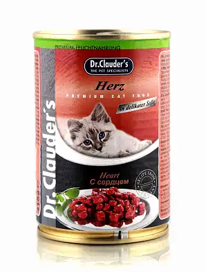 Dr. Clauder консервы для взрослых кошек с сердцем