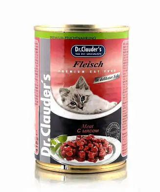 Dr. Clauder консервы для взрослых кошек с мясом